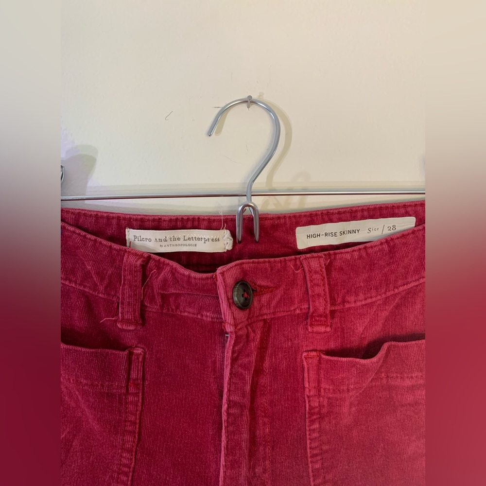 Pilcro and the Letterpress High rise Skinny Cords - Picture 3 of 8